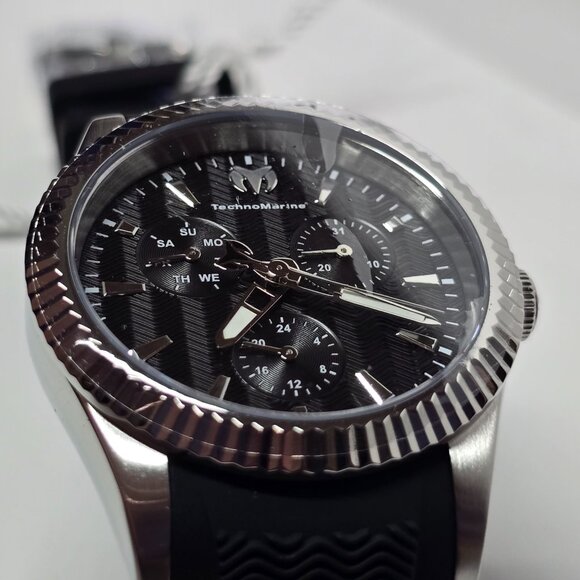 TechnoMarine Sea Dream Unisex Watch - 38mm, Black, Silver (TM-719029) - Picture 4 of 15